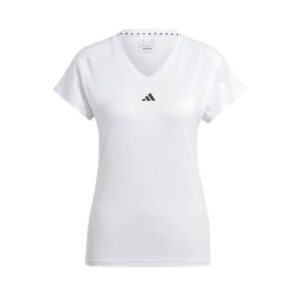 Adidas Aeroready Train Essentials Women's V-Neck T-Shirt - White