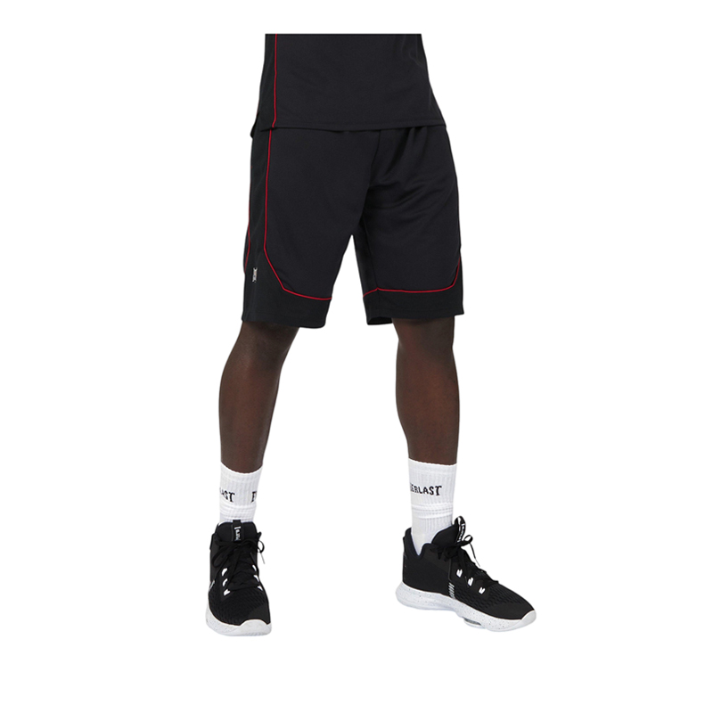 Everlast Men's Basketball Shorts - Black & Red