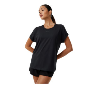 Usa Pro Women's Training Short Sleeve Performance T-Shirts - Black (Marl)