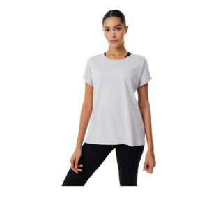 Usa Pro Women's Training Short Sleeve Performance T-Shirts - Grey Marl